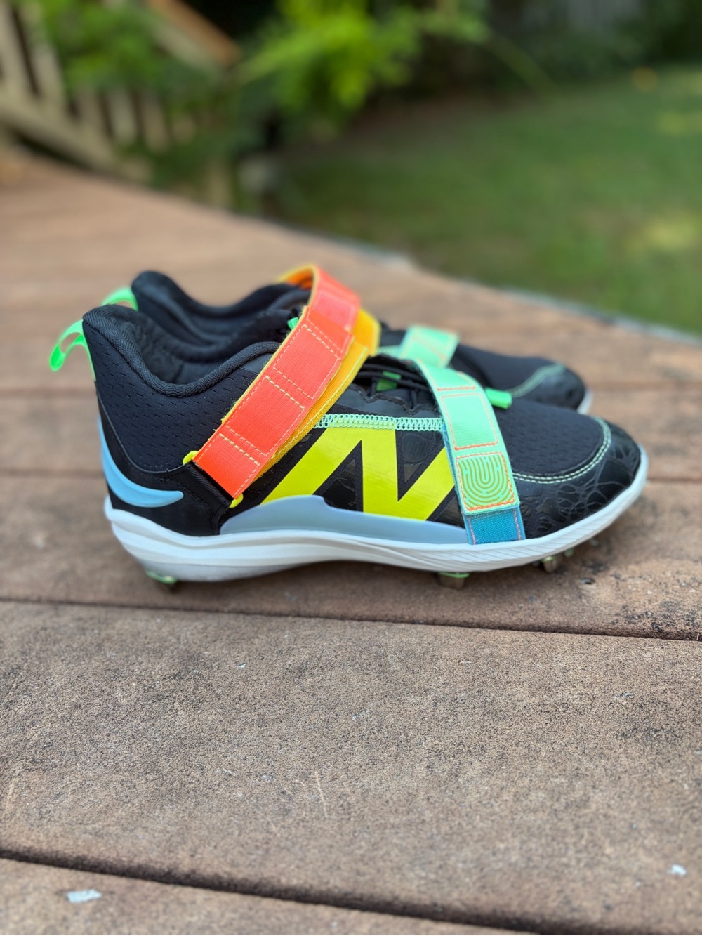 New Balance Baseball Cleats Men’s Sz 10 FuelCell Lindor 2 Metal Neon LMLINDK2